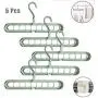 Magic Clothes Hanger, Hanger Slip Rotation, Sliding Folding Hanger, Hanger Space-Saving Storage Closet with Adult/Child Standard Plastic Hanger Hole 9