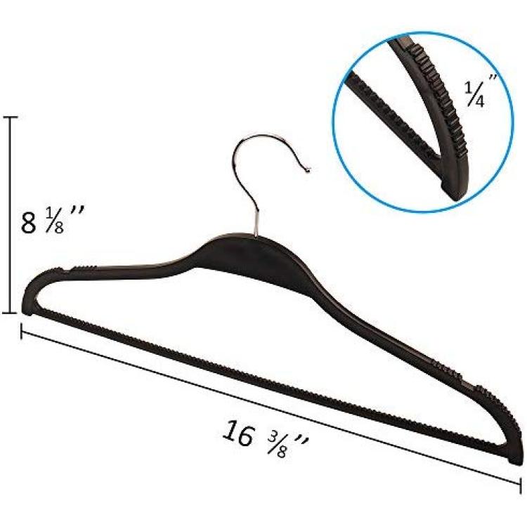 ZENY 100-Pack White Plastic Hangers for Clothes Space Saving Clothing  Hangers, Long Lasting Clothes Hangers