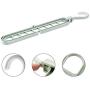 lRICE-home Multi-Function 9-Hole Sliding Clothes Hanger Sorting Drying Rack Hook Organizer - Random Color