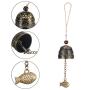 Feng shui Bell 2PCS Dragon Pattern Fish Shape Hanging Craft Door Bell Hanger for Office Home Decoration