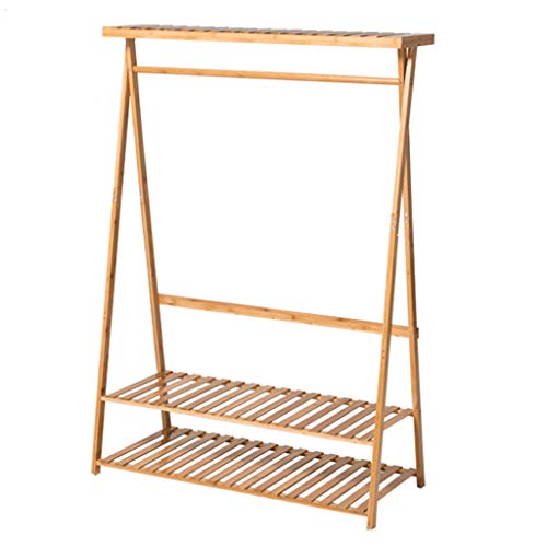 Simple Hanger Floor Coat Rack Hangers Bedroom Clothes Rack Living Room Children Storage Rack (Color : B, Size : 110cm)