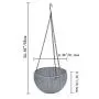 Hanging Flower Pot Holder Silver Plastic Rattan Design Bag with 4 Balconies Hanging Bowl Hanging Beam Frame Plant Basketball Hanging Basket Modern Decorative Hanger Hanging Flower Pot Holder Silver Plastic Rattan Design Bag with 4 Balconies Hanging Bowl Hanging Beam Frame Plant Basketball Hanging Basket Modern Decorative Hanger