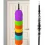 Yencoly Over Door Baseball Cap Holder, Over Door Baseball Cap Holders Rack Clothing Hangers Rack Caps Organizer Rack Dry Rack Clothes Over Door Hangers