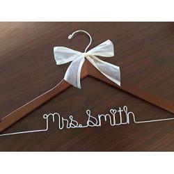 Wedding Dress Hangers - High quality hanger, personalized, wedding photos, hanger with sheer ribbon, name hanger, bridal hanger, bridesmaid hanger, hanger, bride