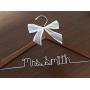 Wedding Dress Hangers - High quality hanger, personalized, wedding photos, hanger with sheer ribbon, name hanger, bridal hanger, bridesmaid hanger, hanger, bride