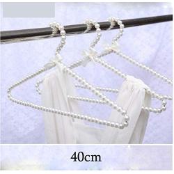 5pcs Random Color 40cm Adult Plastic Hanger Pearl Hangers for Clothes Pegs Princess Clothespins Wedding Dress Hanger