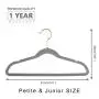 MIZGI Premium Kids Velvet Hangers (Pack of 50) 14" Wide with Copper/Rose Gold Hooks,Space Saving Ultrathin,Nonslip Hangers use for Petite Junior Childrens Skirt Dress Pants,Clothes Hangers (Gray-01) MIZGI Premium Kids Velvet Hangers (Pack of 50) 14" Wide with Copper/Rose Gold Hooks,Space Saving Ultrathin,Nonslip Hangers use for Petite Junior Childrens Skirt Dress Pants,Clothes Hangers (Gray-01)
