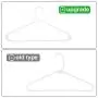 HOUSE DAY Tubular Standed Hangers White Plastic Hangers 16.5 Inch Light-Weight Adult Hangers Pack of 24 HOUSE DAY Tubular Standed Hangers White Plastic Hangers 16.5 Inch Light-Weight Adult Hangers Pack of 24