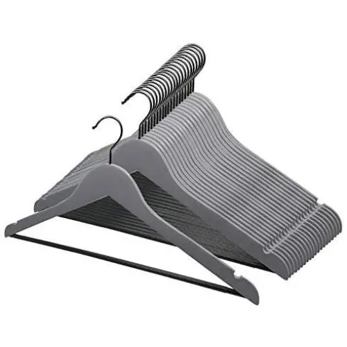 Perfecasa Grade A Solid Wood Hangers 20 Pack, Suit Hangers, Coat Hangers, Premium Quality Wooden Hanger, Hook Upgraded (Cool Grey) Perfecasa Grade A Solid Wood Hangers 20 Pack, Suit Hangers, Coat Hangers, Premium Quality Wooden Hanger, Hook Upgraded (Cool Grey)