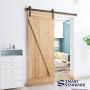 SMARTSTANDARD 6ft Heavy Duty Sturdy Sliding Barn Door Hardware Kit -Smoothly and Quietly -Easy to Install -Includes Step-by-Step Installation Instruction Fit 36" Wide Door Panel (I Shape Hanger) SMARTSTANDARD 6ft Heavy Duty Sturdy Sliding Barn Door Hardware Kit -Smoothly and Quietly -Easy to Install -Includes Step-by-Step Installation Instruction Fit 36" Wide Door Panel (I Shape Hanger)