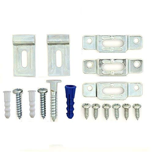 Framer Supply Complete T-Lock Security Hanger Set for Wood & Metal Frames, 20 Sets + 1 Wrench Framer Supply Complete T-Lock Security Hanger Set for Wood & Metal Frames, 20 Sets + 1 Wrench