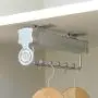 PeaceipUS Wardrobe Pull Out Clothes Hanger Rail,Pull Out Clothes Hanger Rod Adjustable Wardrobe Clothing Rail Hanger Rack Bar,Aluminum Alloy Material PeaceipUS Wardrobe Pull Out Clothes Hanger Rail,Pull Out Clothes Hanger Rod Adjustable Wardrobe Clothing Rail Hanger Rack Bar,Aluminum Alloy Material