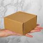 RUSPEPA Recycled Corrugated Boxes Mailers - Cardboard Boxes Perfect for Shipping Small - 4" x 4" x 2" - 50 Pack - Kraft