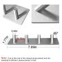 Elecplay Adhesive Hooks,Stainless Steel Stick Hooks 3M Self Adhesive Wall Key Coat Towel Hooks Hanger for Kitchen Bathroom Closet Room