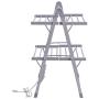 Tangkula Towel Warmer Foldable Free Standing Multifunction Clothes Towels Shoes Drying Rack for Home Bathroom Space Saving Towel Heater Hanger (26" L x 24" W x 39" H)