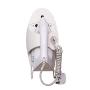 DH+ Fun Life Pp Material Wall Mount with Attached Ironing Board Hooks Flexible arm and Cord Hanger-White