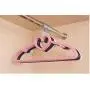 10Pcs Womens Kids Practical Pink Clothes Underwear Socks Hangers Rotatable Love Heart/Bow Clothes Hanger Clothes Rack Random Color