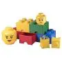 LEGO Brick Drawer, 4 Knobs, 1 Drawer, Stackable Storage Box, Bright Red