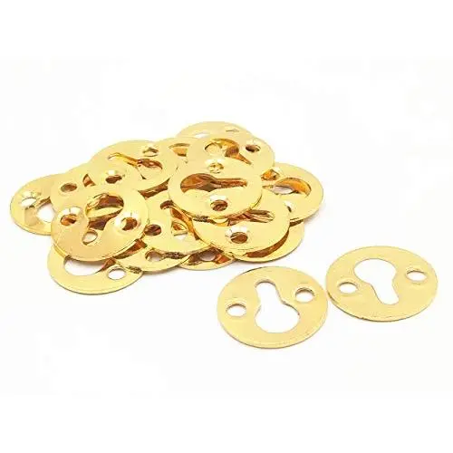 Picture Frame Shelf Mirror Round Shape Keyhole Brackets Hangers 25mm Dia 20PCS