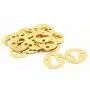 Picture Frame Shelf Mirror Round Shape Keyhole Brackets Hangers 25mm Dia 20PCS