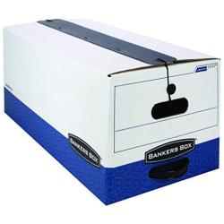 Bankers Boxes LIBERTY PLUS Heavy-Duty Storage Boxes, FastFold, String and Button, Letter, Case of 12 (11111)