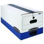 Bankers Boxes LIBERTY PLUS Heavy-Duty Storage Boxes, FastFold, String and Button, Letter, Case of 12 (11111)