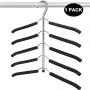 DOIOWN Blouse Tree Hangers Clothes Hangers Non Slip Space Saving Stainless Steel Shirt Hangers Coats Hangers Closet Organizer (1, Black) DOIOWN Blouse Tree Hangers Clothes Hangers Non Slip Space Saving Stainless Steel Shirt Hangers Coats Hangers Closet Organizer (1, Black)