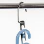 Clothing Organizer Hangers Family Essential Metal Wander Magic Silver Clothes Closet Shirts Tidy Hangers (Set of 6)