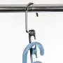 Clothing Organizer Hangers Family Essential Metal Wander Magic Silver Clothes Closet Shirts Tidy Hangers (Set of 6)