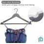 Perfecasa Grade A Solid Wood Hangers 20 Pack, Suit Hangers, Coat Hangers, Premium Quality Wooden Hanger, Hook Upgraded (Cool Grey)