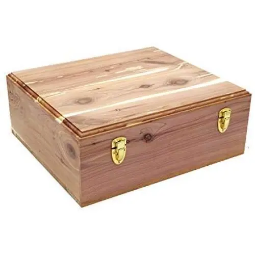 Cedar Essence Sweater/Storage Boxes with Lid & Dual Clasps UNFINISHED Cedar Essence Sweater/Storage Boxes with Lid & Dual Clasps UNFINISHED