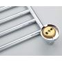 Estrend Swivel Towel Rack Heavy Duty Brass Wall Mounted Swing Towel Bar Holder for Bathroom 5-Arm