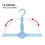 POZILAN 2 Pack Magic Clothes Hangers Space Saving - Collapsible Closet Organizer 360 Degree Wardrobe Rack, Foldable Hanger for Clothes, Belts (Light Blue) POZILAN 2 Pack Magic Clothes Hangers Space Saving - Collapsible Closet Organizer 360 Degree Wardrobe Rack, Foldable Hanger for Clothes, Belts (Light Blue)