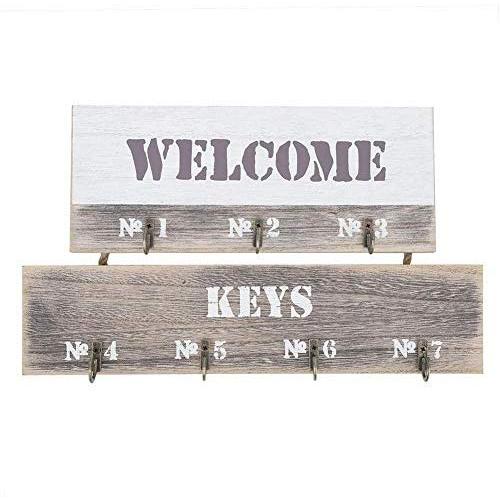 Decorative Holders Box, Wall Mounted Hangers Holder Hooks, Keys Clothes Hanger, Home Decor Utlity Accessory Tool(White)
