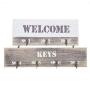 Decorative Holders Box, Wall Mounted Hangers Holder Hooks, Keys Clothes Hanger, Home Decor Utlity Accessory Tool(White)