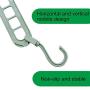 nivimo Plastic Clothes Hangers 9 Holes Branch Space Saving,Premium Clothing Hangers-10 Pack (Light Green)