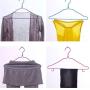 10pcs Random Color 38cm Durable Closet Adult Hanger,Skirt Dress Clothes Hangers with Trouser Hook Non-Slip Hanger