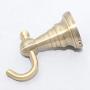 crw Towel Hook Robe Coat Clothes Door Hanger for Bathroom Shower Kitchen Wall Mounted, Solid Brass, Heavy Duty