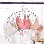 2pcs Hangers Clothes Hanger Stainless Steel 6 Clips Airing Rack Multi-Functional Windproof Clothes Rack Underwear Rack Sock Clip Hang