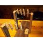 bacon hanger/clothesline bacon rack reclaimed wood party tray.