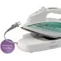 Panasonic Contoured Stainless Steel Soleplate, Vertical, Auto Shut Off, Power Base and Carrying/Storage Case – NI-L70SRW Cordless 1500W Steam/Dry Iron, standart, Green/White