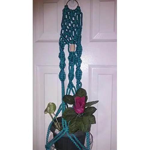 Vintage Turquoise Plant hanger Indoor Vintage Turquoise Plant hanger Indoor
