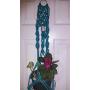 Vintage Turquoise Plant hanger Indoor