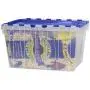 Akro-Mils 98486CLDBL 12-Gallon Plastic Storage KeepBox with Attached Lid, 21-1/2" by 15" by 12-1/2", Semi Clear, Pallet of 48