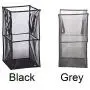 Spachy Mesh Laundry Bag Hampers Basket Collapsible Washing Laundry Basket with Carry Handle Net Cloth Hanger Storage Basket Dirty Clothes Storage Hamper