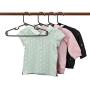 HOUSE DAY 40 Pack Childrens Hanger Plastic Tubular Kids Hangers Non Slip Clothes Hanger for Kids Babies (Black,11.7 inch)