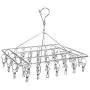 whatUneed Laundry Clothesline Hanging Rack, Stainless Steel Drying Clothes Hanger, Multiple Function Windproof Pegs Hook for Drying/Socks/Underwear/Clothes/Towels (36 Pack) whatUneed Laundry Clothesline Hanging Rack, Stainless Steel Drying Clothes Hanger, Multiple Function Windproof Pegs Hook for Drying/Socks/Underwear/Clothes/Towels (36 Pack)