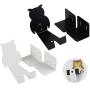 Newood Storage Vanity Mirror, Bike Pedal Wall Mount Bike Hanger Owl Shape Bicycle Bike Wall Mount Hanger