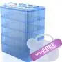 Stack Boxx Stackable Organizer and Storage Container (Blue) +Free Case | Be Clutter-Free, Be Happy! 5 Layers w/Handle -Perfect Solution for Kids Toys, Art Crafts, Jewelry, School & Office Supplies