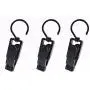 Laundry Hooks Clip,Swivel Hanging Curtain Clips Clothes Pins,Beach Towel Clips for Beach/Pool/Lounge Chair Towel- Keep Your Towel, Clothes Hangers from Blowing Away 24pcs(4.3 Inches,White&black)